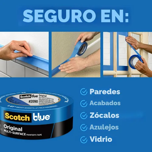 Vista 2 de ScotchBlue Cinta de pintura original multisuperficie, 1 pulgada de ancho