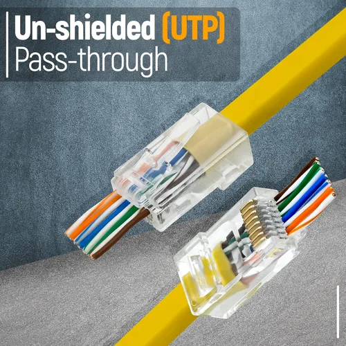 Vista 4 de RJ45/JAR - Conectores modulares, Cat6 50 unidades.