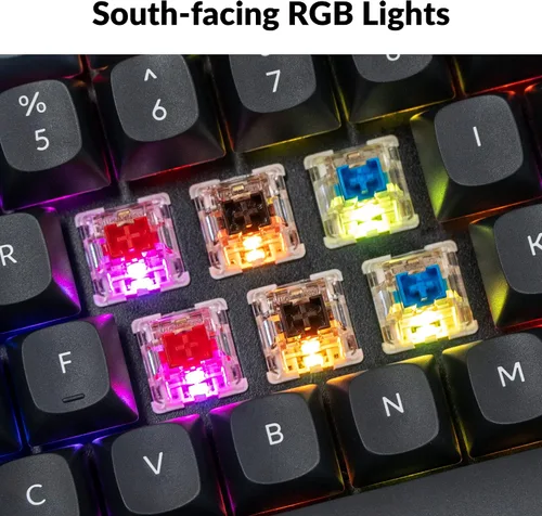 Vista 8 de Keychron K2 Pro QMKVIA Teclado mecánico inalámbrico, interruptor K Pro marrón intercambiable en caliente con 75% de diseño macro programable