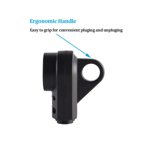 Vista 3 de Veepeak Enchufe de reemplazo hembra para RV de 30 amperios TT-30R resistente, conector de extensión de cable de alimentación eléctrica de 3 clavijas
