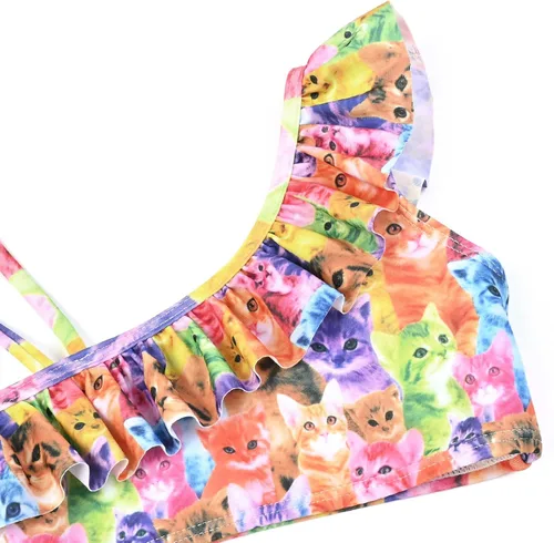 Vista 52 de CHILDRENSTAR Trajes de baño de dos piezas para niñas, traje de baño de playa y piscina