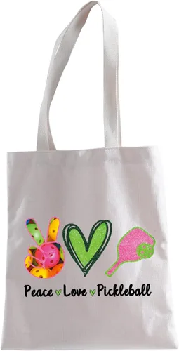 Vista 7 de XYANFA Bolsa de cosméticos Pickleball - Multicolor, grande - Regalo para mujer - Impermeable, ligera, portátil