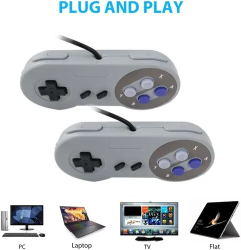 Vista 4 de Vicue Mando a distancia para Super Nintendo SNES System 2pcs