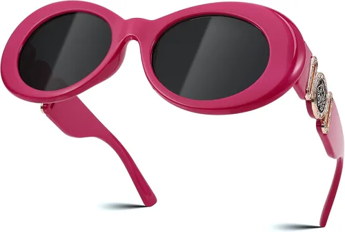 Vista 3 de FEISEDY Gafas de sol ovaladas mujeres retroTiny pequeña cara estrecha StyleTrendy tonos redondos B2969
