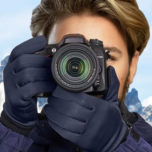 Vista 7 de FEWTUR Winter Gloves for Men Women Cold Weather - Touchscreen Gloves for Running