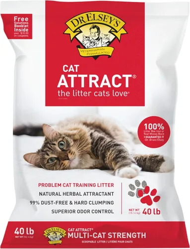 Vista 9 de Dr. Elsey's® Cat Attract® Arena de arcilla compactante para gatos, bolsa de 18 libras