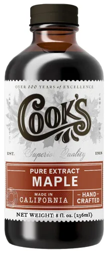 Vista 75 de Cook's, Sabor puro de vainilla sin alcohol, para cocinar, hornear, postres, extracto alternativo de vainilla de Madagascar sin alcohol, 8 onzas