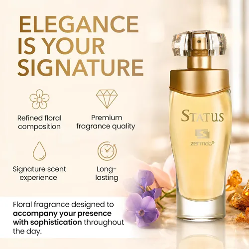 Vista 4 de Zermat, Perfume para mujer, estatus, floral - aroma floral 2.02 onzas líquidas