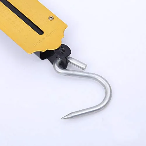 Vista 2 de XINTU Básculas de peces de resorte, báscula mecánica de bolsillo con lazo para colgar, para el hogar, cocina, equipaje, pesca (26.5 lbs)