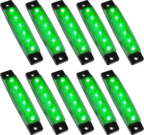 Vista 12 de PSEQT 10 unidades de luces LED de tira de roca para auto, luces de rueda de bajo brillo, kits de iluminación para guardabarros, impermeables