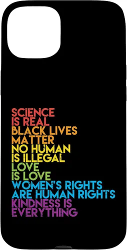Vista 9 de Science is Real Black Lives Matter Rainbow LGBT Pride Gift Case for iPhone 17