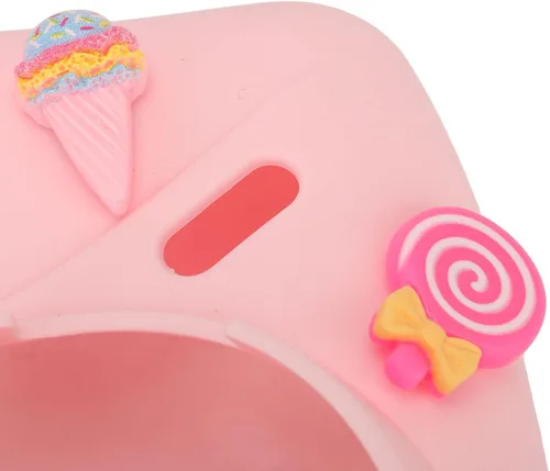Vista 8 de Funda para cámara instantánea, funda ligera con correa para el hombro, funda protectora de silicona suave adecuada para Instax Mini 7 Plus (postre)
