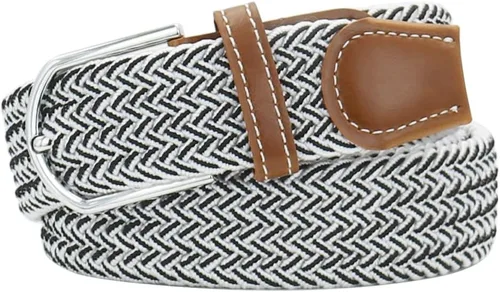 Vista 24 de Mixed Color Woven Stretch Braided Belts for Men and Women Fashion Elastic Belts