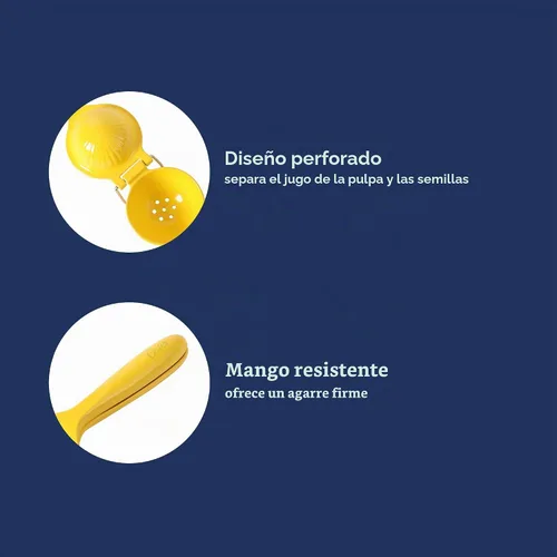 Vista 4 de Oster Ravello Exprimidor de limón y lima – Extractor manual de prensa de exprimidor de cítricos, herramienta de cocina duradera para jugo fresco