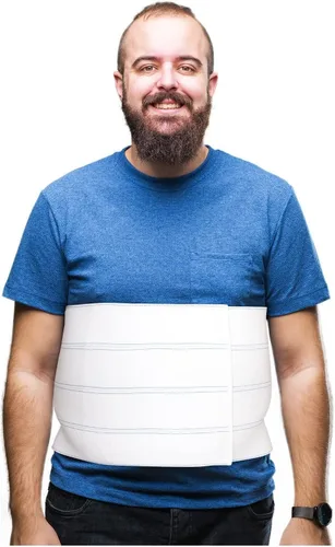 Vista 7 de NYOrtho Faja abdominal bariátrica, envoltura elástica de 12 pulgadas de ancho para hombres y mujeres de talla grande, ropa de compresión postcirugía