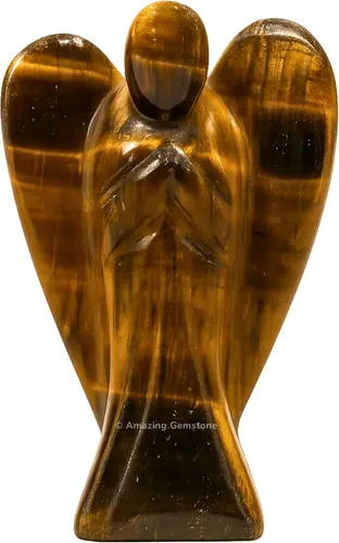 Vista 21 de Ángel de Amatista de Amazing Gemstone - Ángel de Cristal de Amatista y Figuras de Ángel Guardián de Bolsillo de Cristal de Amatista (10 centímetros)