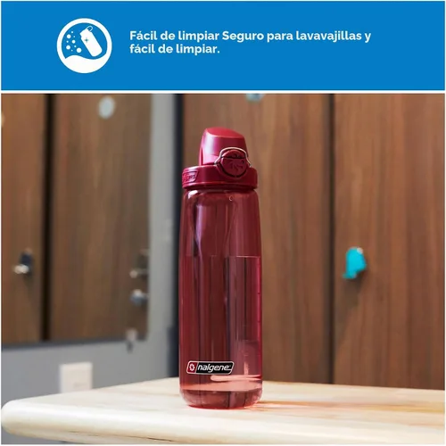 Vista 5 de Nalgene On The Fly Bota de Agua sin BPA - Tapa de Reemplazo Rojo remolacha/rojo