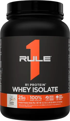 Vista 24 de Rule 1 Proteins R1 Protein Whey Isolate, crema de plátano, 23 porciones