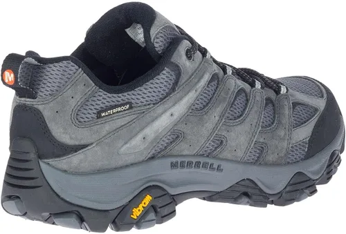Vista 6 de Merrell Zapato de senderismo impermeable Moab 3 para hombre, Granite, 8.5 Wide
