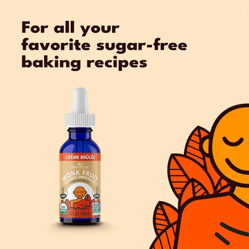 Vista 5 de SweetLeaf Endulzante líquido orgánico sabor Crème Brulee a fruta del monje, 2 onzas