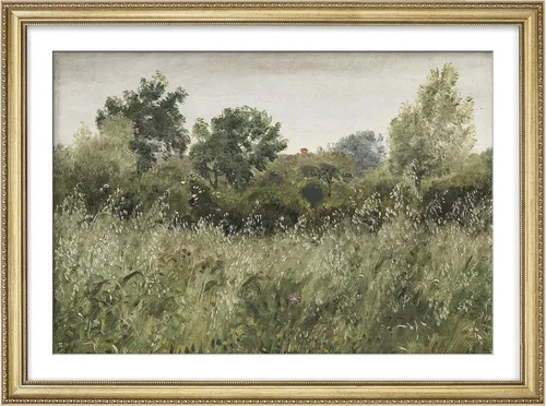 Vista 331 de MUDECOR Lienzo enmarcado prémium para pared, pinos nevados en bosque de invierno, ilustraciones modernas, arte contemporáneo, escénico, divertido
