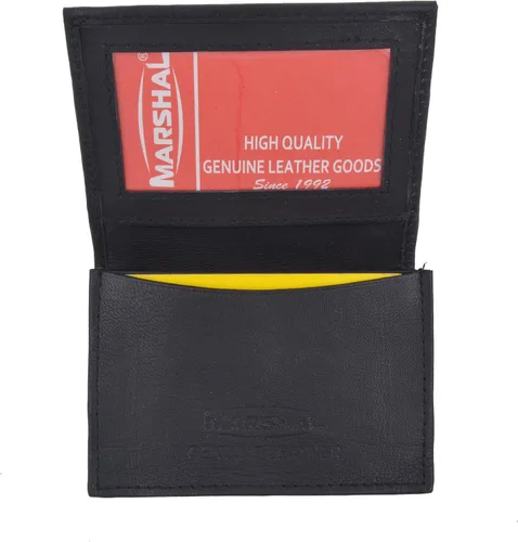 Vista 10 de Marshal Tarjetero de cuero RFID extensible para hombres y mujeres