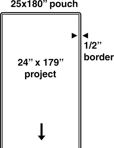 Vista 2 de Apache Poster Banner Size Laminating Pouches, 3 Mil, 5 Pack, Hold 24 x 179 Inch Project Sheets (25 x 180 Inch Pouch Size), Thermal Laminator