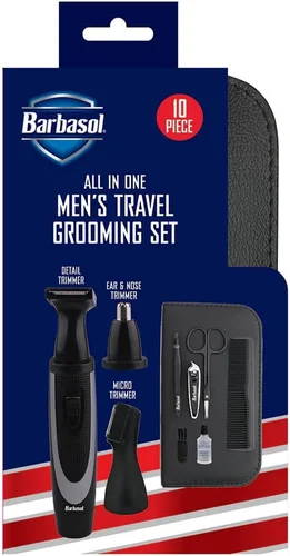 Vista 7 de Barbasol CBG15000KIT - Juego de aseo de viaje para hombre (10 piezas)