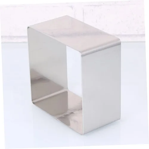 Vista 7 de DOITOOL Diy Baking Essential - Anillo cuadrado de acero inoxidable para tartas, cortador de mousse versátil para galletas de fondant
