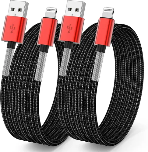 Vista 11 de Paquete de 3 [certificado Apple MFi] Cargador de iPhone de 3 pies, cable Lightning a USB de 3 pies, cable de carga rápida Apple de 3 pies
