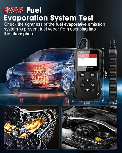 Vista 8 de Escáner OBD2 Lector de código de automóvil Soporte de prueba de voltaje Plug and Play Fixd Car CAN Herramienta de escaneo de diagnóstico Leer