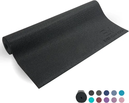 Vista 11 de Everyday Yoga Estera Deluxe, espaciosa de 72"x24" antideslizante para cómodos entrenamientos en casa, extra gruesa de 3-5mm