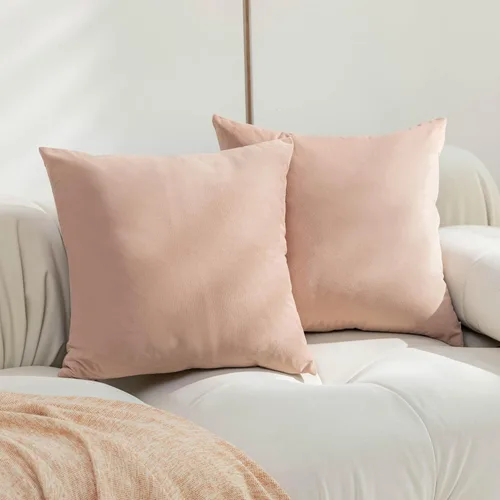 Vista 10 de Home Brilliant Funda de cojín decorativa para el hogar, en terciopelo, para sofá, silla, cama.