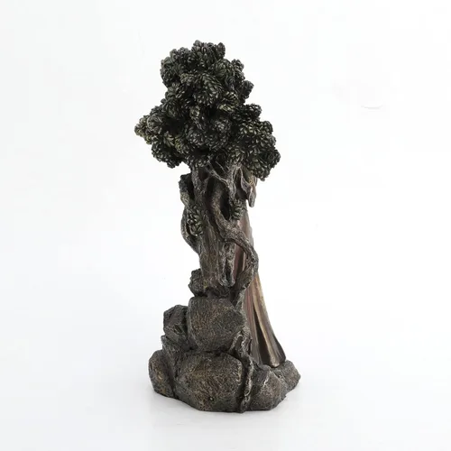 Vista 4 de Estatua irlandesa con acabado de bronce de la diosa de los Tuatha de Danann