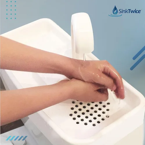 Vista 9 de Lavabo para Tanque de Inodoro para Tanques de 15.25" - 16.8" (Medido con la Tapa Quitada)
