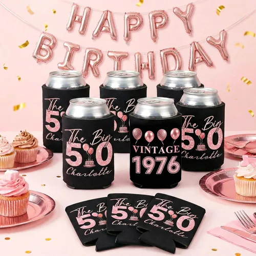 Vista 7 de Fundas enfriadoras de latas personalizadas, paquete de 30 unidades, enfriadores de latas a granel, funda aislante de bebidas plegable, enfriadores