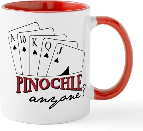 Vista 86 de CafePress Euchre Champ Mugs Taza de café de cerámica de 11 oz (11.0 fl oz)