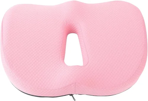 Vista 9 de Almohada elástica suave con forma de dona, cojín ortopédico para silla de oficina, cojín de espuma viscoelástica para silla de ruedas con diseño