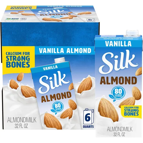Vista 16 de Silk Leche de almendras original orgánica, 8 onzas líquidas (paquete de 18)