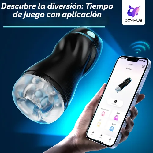 Vista 3 de EINSEO Masturbador masculino de succión, coño de bolsillo AI con 7 modos de juguetes para adultos Hands-free suction male stroker with 7 modes, 3D