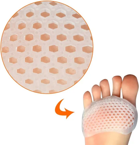 Vista 2 de Hoogoo Almohadillas para Dedos de los Pies, Almohadillas Metatarsianas, Almohadillas para la Bola del Pie, Alivio del Dolor de Callos y Juanetes