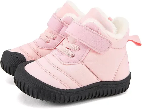 Vista 28 de BMCiTYBM Botas de nieve para bebés y niños pequeños, zapatos de invierno para niños y niñas, zapatos de bebé de piel sintética para clima frío
