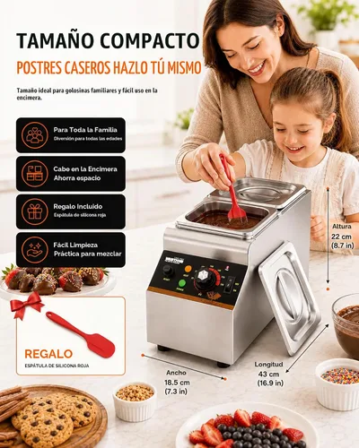 Vista 6 de WantJoin El chocolate que modera la capacidad del tamaño 9 libras del Plateado