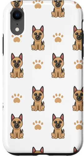 Vista 24 de Funda con diseño de pastor alemán para iPhone 16
