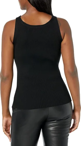 Vista 2 de KARL LAGERFELD Women's Ribbed V-Neck Tank Top