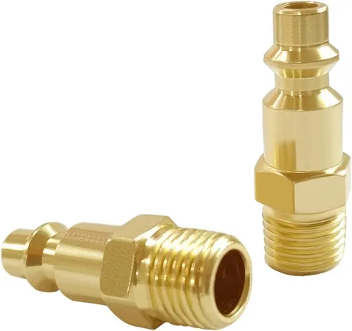 Vista 7 de Uenede - Kit de enchufe de conexión rápida de manguera de aire industrial NPT de 1/4 de pulgada, 10
