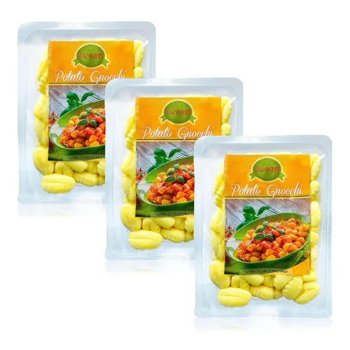 Vista 13 de Sanniti Gnocchi de papa italianos sin gluten, 17.5 oz (500 g) Auténticas albóndigas italianas Hecho en Italia Pasta de papa tierna Comida