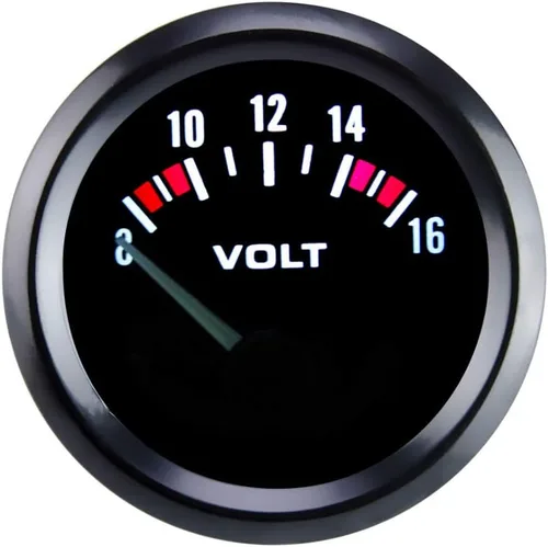 Vista 8 de ESUPPORT - Kit de medidor de amplificador de puntero para coche universal, 2" (52mm), con indicador de luz LED blanca, pantalla de visualización
