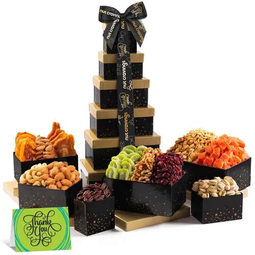 Vista 17 de NUT CRAVINGS - Cesta de regalo de frutas secas y nueces mixtas