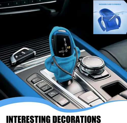 Vista 5 de Topaliving Sudadera con capucha para palanca de cambios de automóvil, divertida perilla de palanca de cambios, suéter para invierno, funda